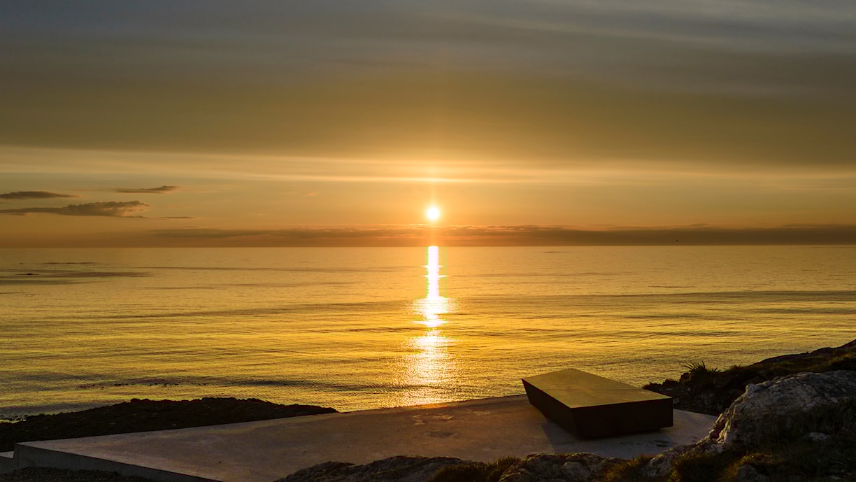 Kleivodden raste- og utsiktsplass  (Klæva). Arkitekt: Inge Dahlman, Landskapsfabrikken
