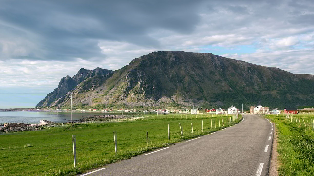 Grenda Nøss på vestsida av Andøya. 