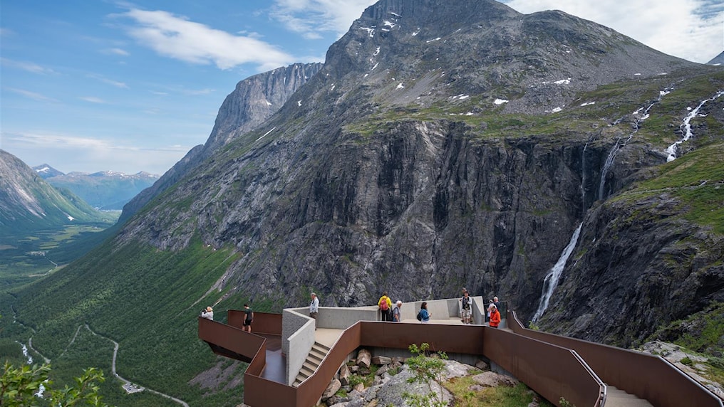 The viewing platforms at Trollstigen. 