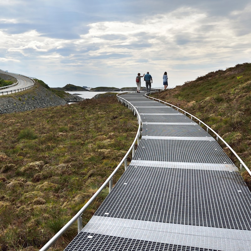 Svevestien som går rundt øya