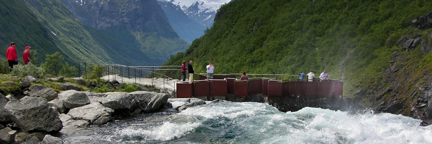 Utsiktspunktet ved Videfossen.