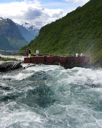 Utsiktspunktet ved Videfossen.