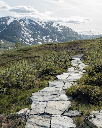 Kunstinstallasjonen Mirage av Marianne Heier, ved Torsnesstølen.