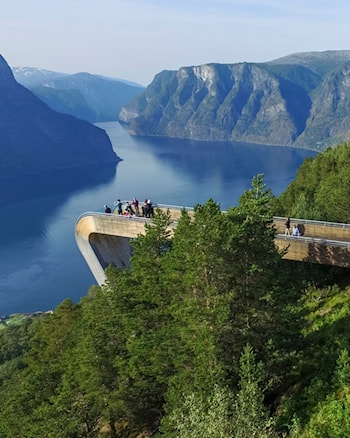 Stegastein utsiktsplattform i Aurland.