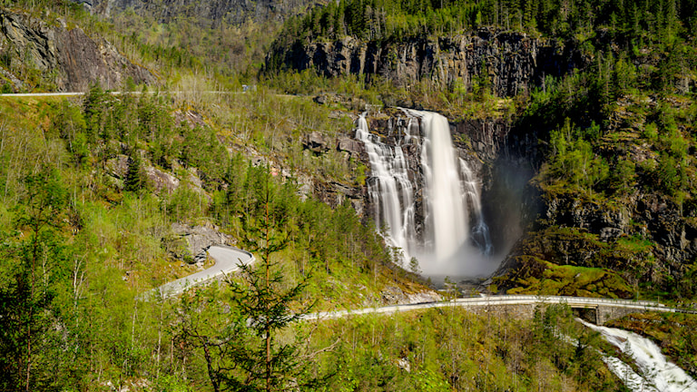 Skjervsfossen i Granvin.