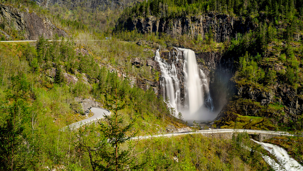 Skjervsfossen i Granvin.