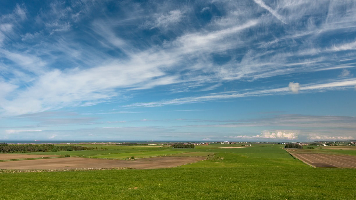 Åpent kulturlandskap ved Bore.