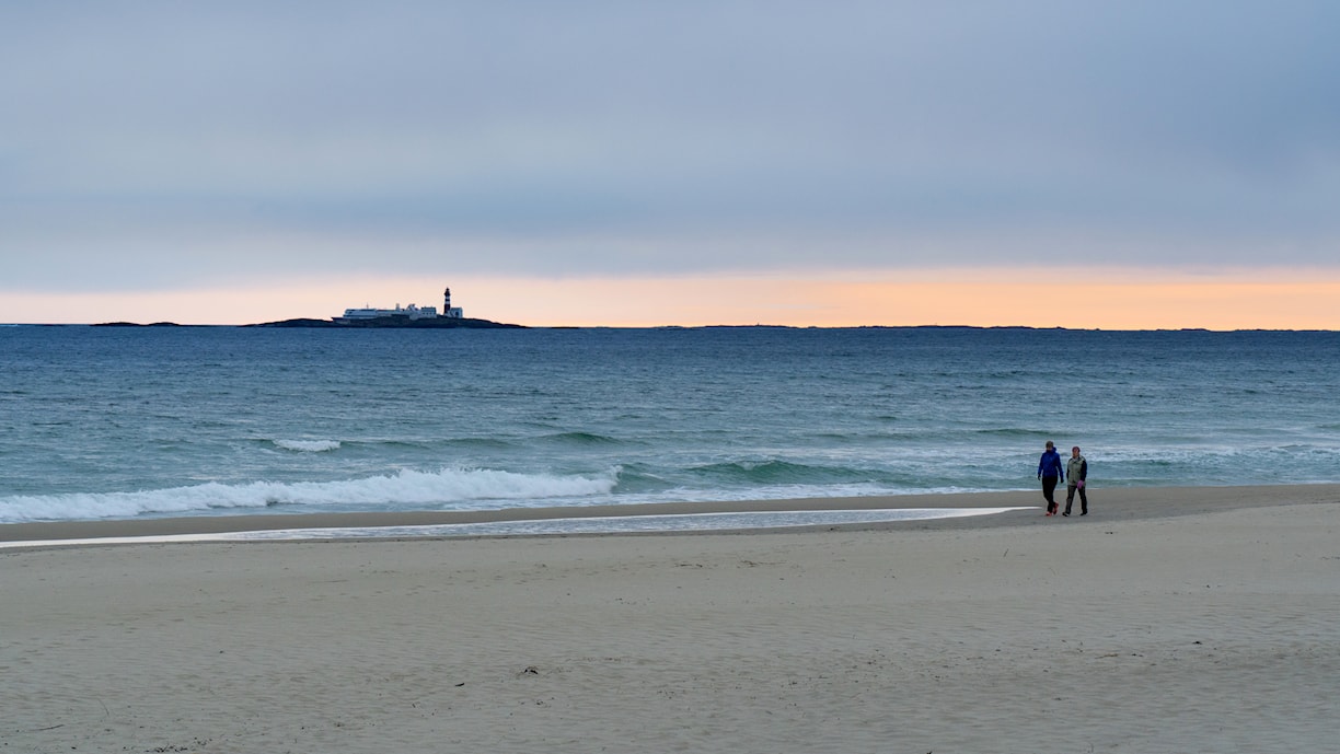 Borestranda med Feistein fyr.