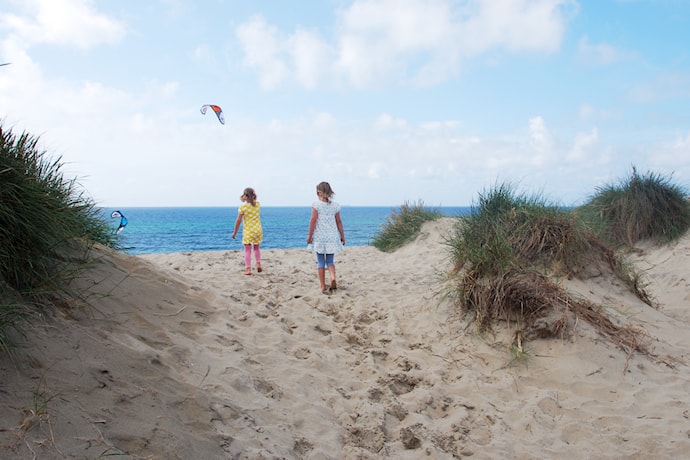 Borestranda er eit flott turmål heile året. 