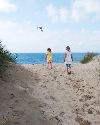 Borestranda er eit flott turmål heile året. 